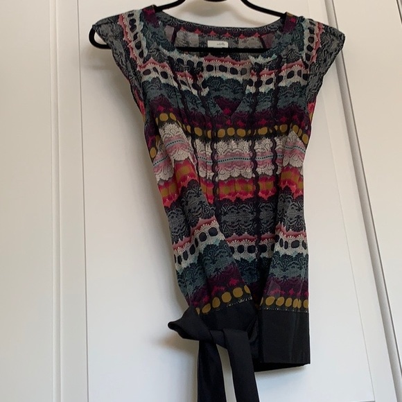 Anthropologie Odille Multicoloured Wrap Blouse - Picture 4 of 8